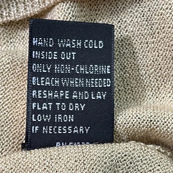 Josephine Chaus Silk Blend Gold Metallic Top Cowl Neck Women's Size S - Picture 5 of 7